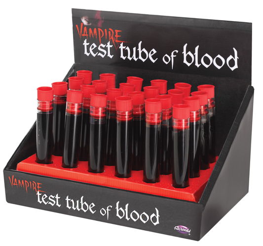 BLOOD TEST TUBE IN COUNTER DIS