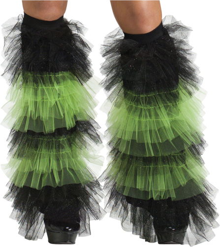 BOOT COVERS TULLE RUFFLE BK Gr
