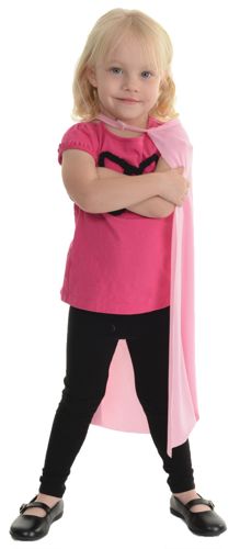 CAPE CHILD PINK 24 INCH LONG